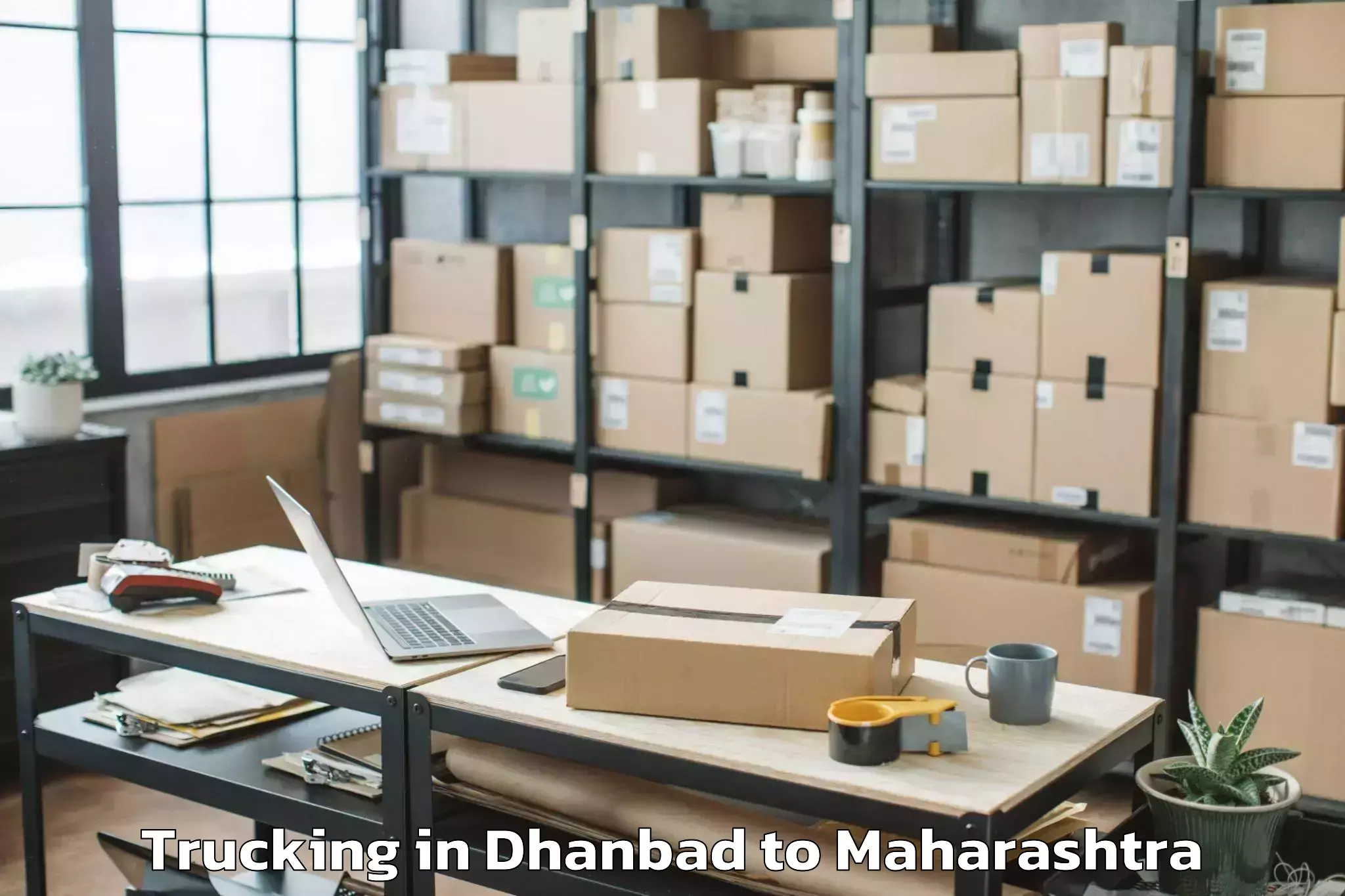 Book Dhanbad to Taloda Trucking Online